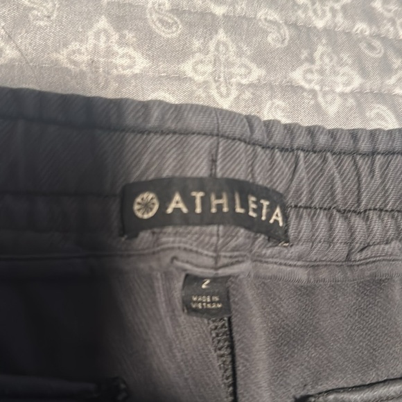 Athleta Gray Cotton Twill Farallon Jogger Women's Pants Size 2 - Picture 9 of 9